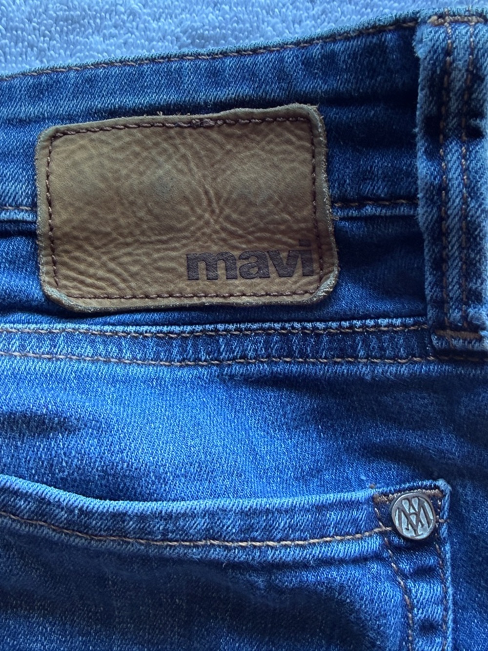 Mavi Slim Straight Blue Jeans - Picture 8 of 11